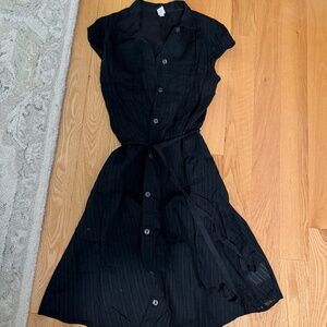 GAP Cotton Little Black Dress with button front - size 10